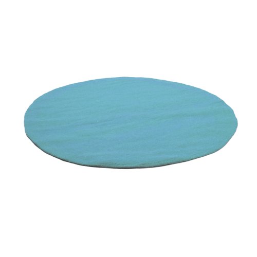 Tapis Kali en feutre - turquoise pastel